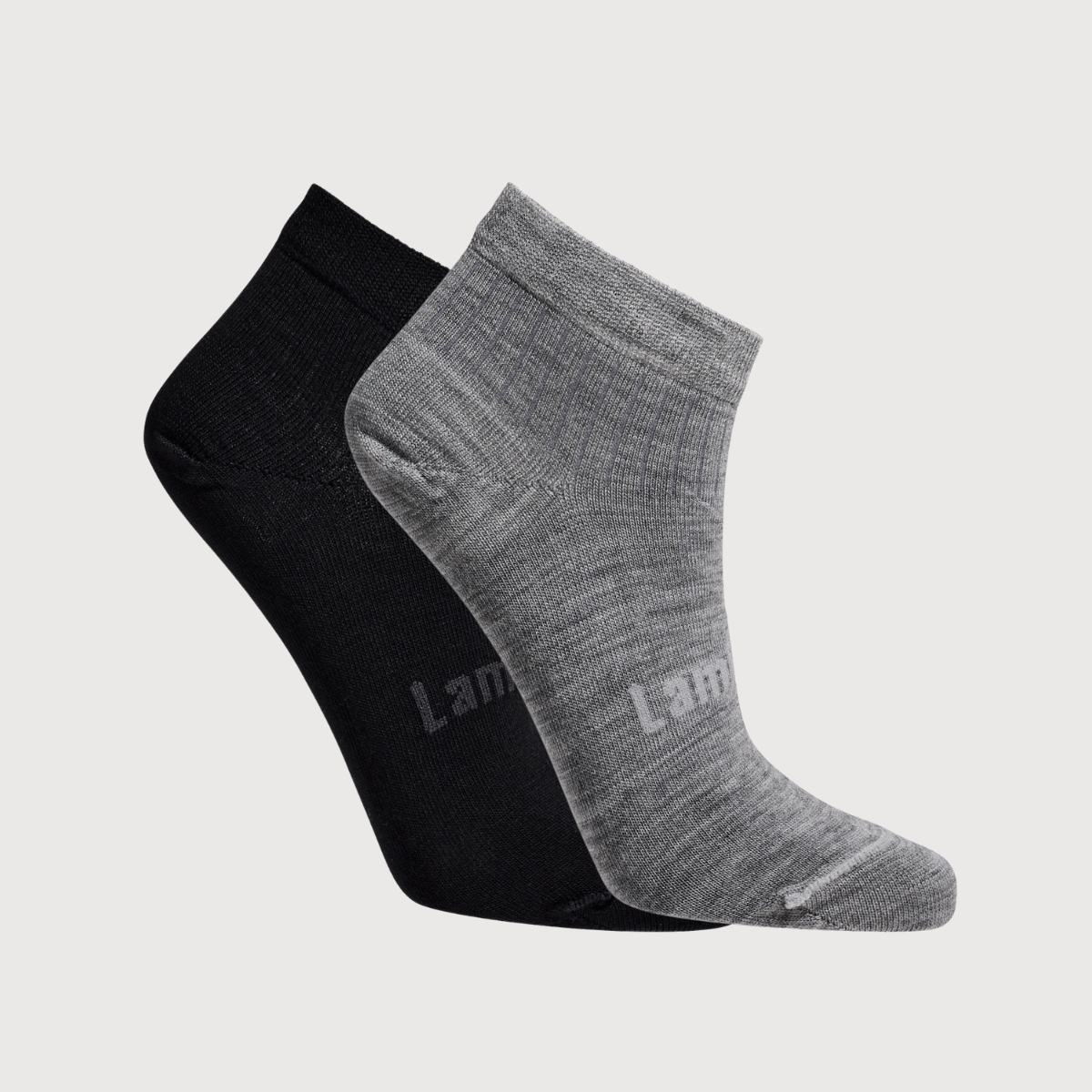merino wool ankle socks pack | children | black and grey