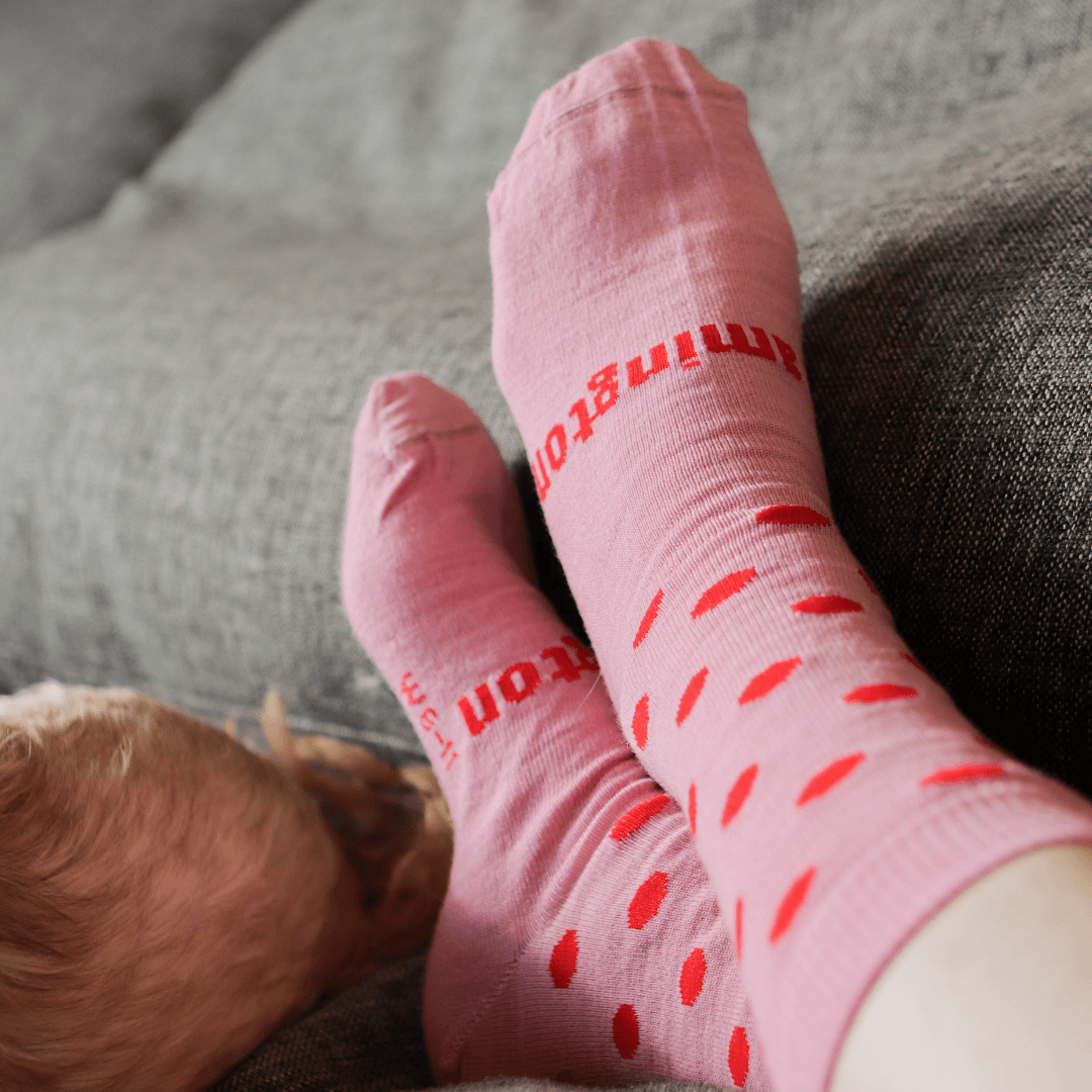 Merino Wool Crew Socks | CHILD | Cherry