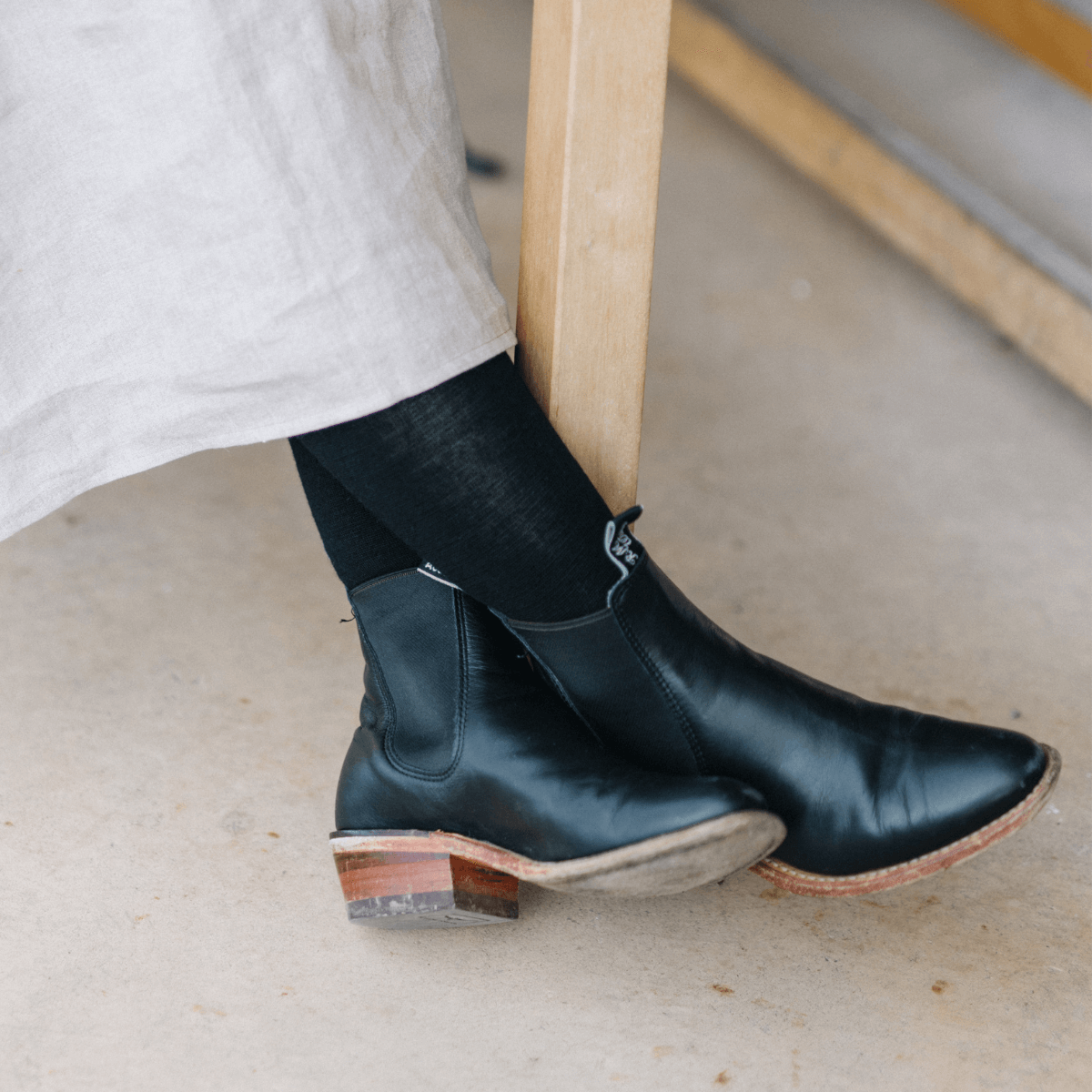 Merino Wool Woman Tights Black Aus