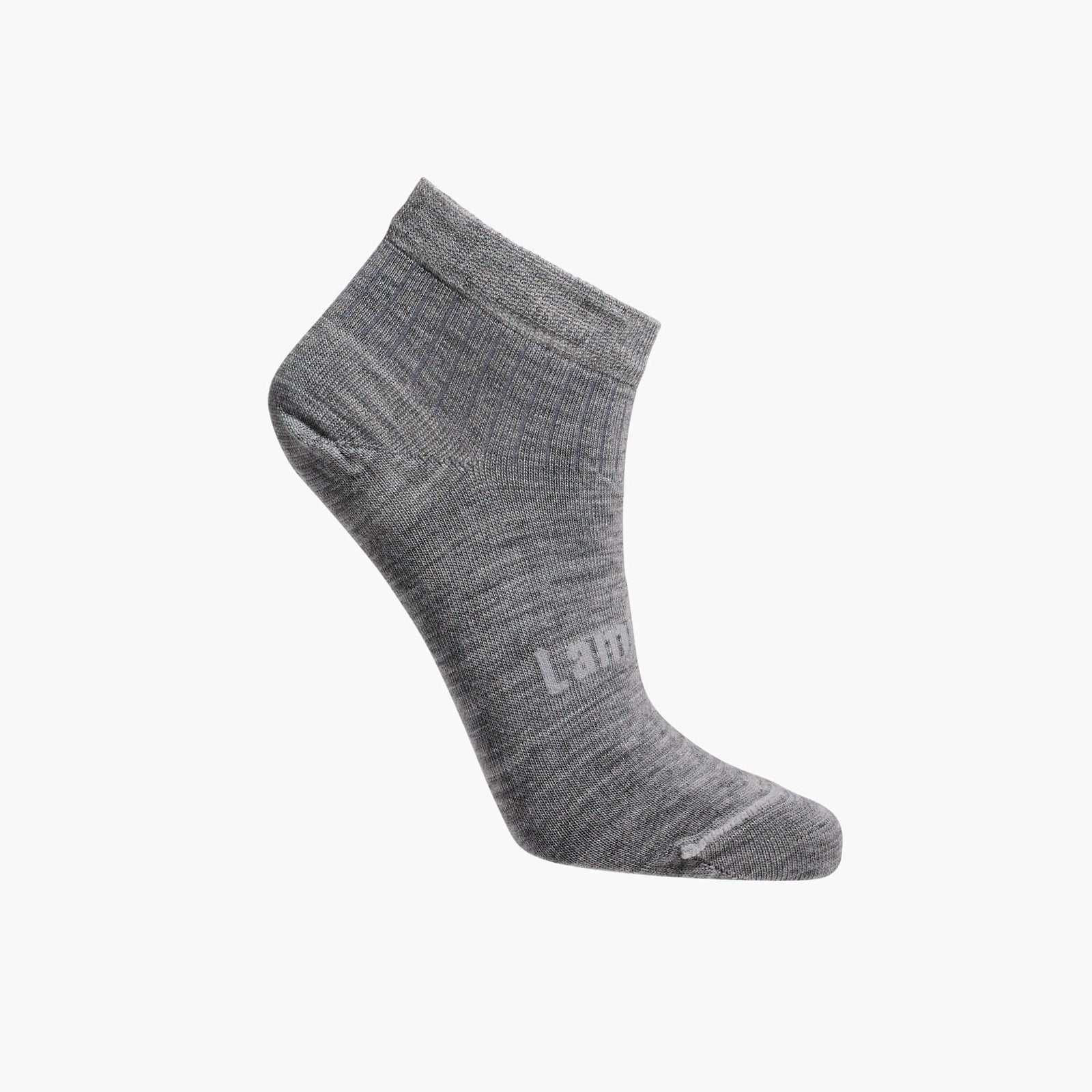 grey rib ankle socks merino wool for women and children aus