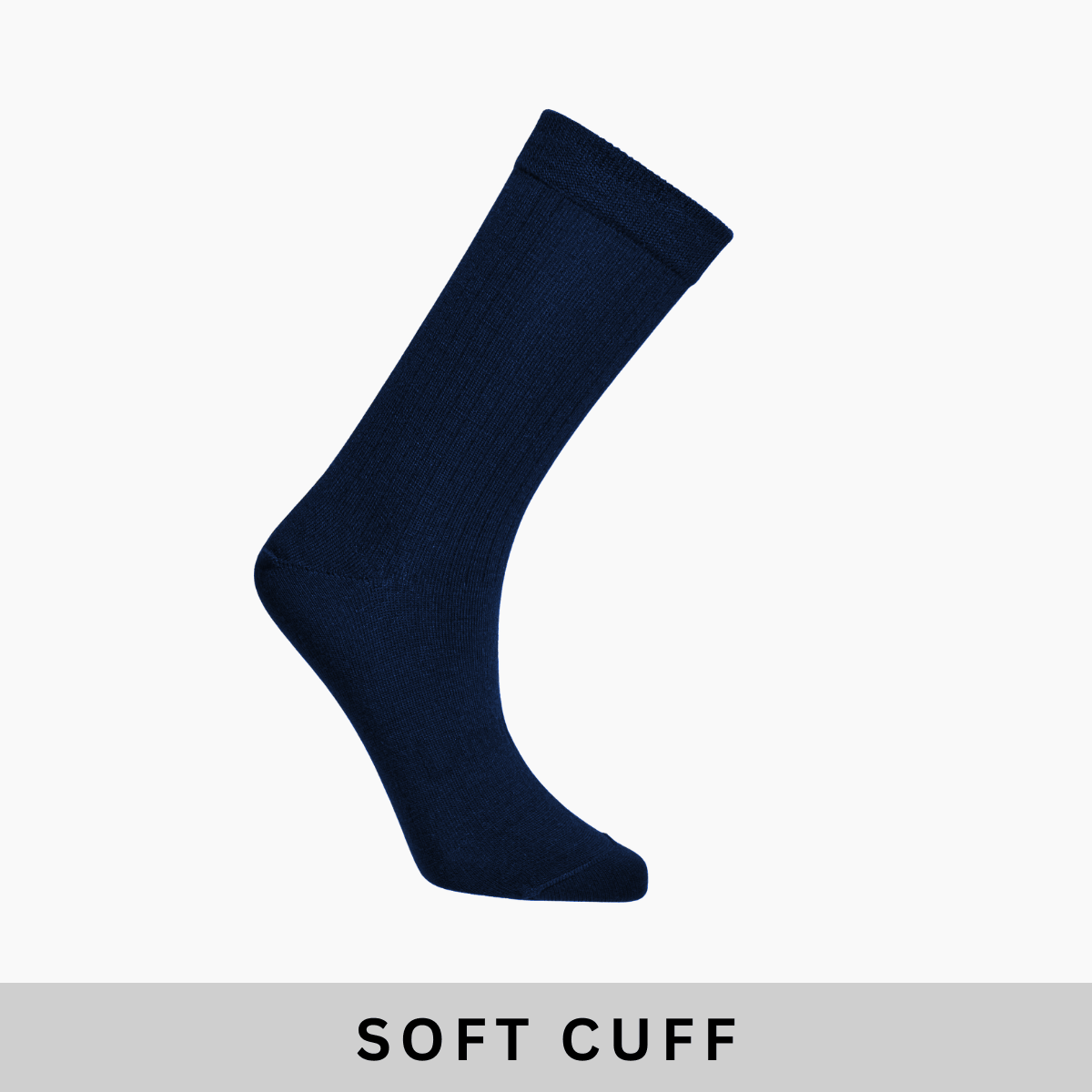 Merino Wool Soft Cuff Crew Socks | WOMAN | Navy