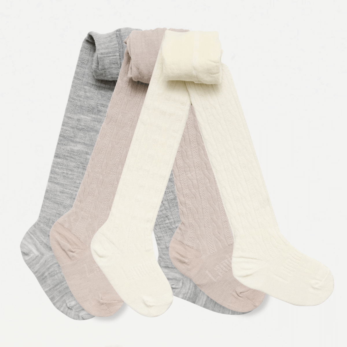 merino wool cable tights baby aus