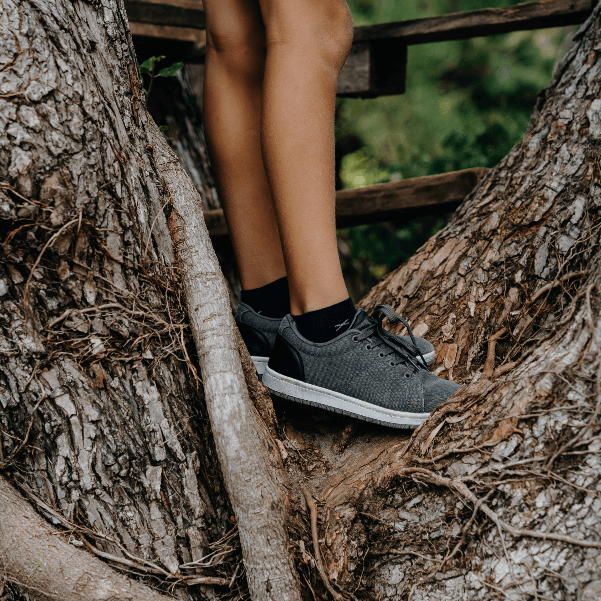 childrens merino wool ankle socks navy with blue crosses