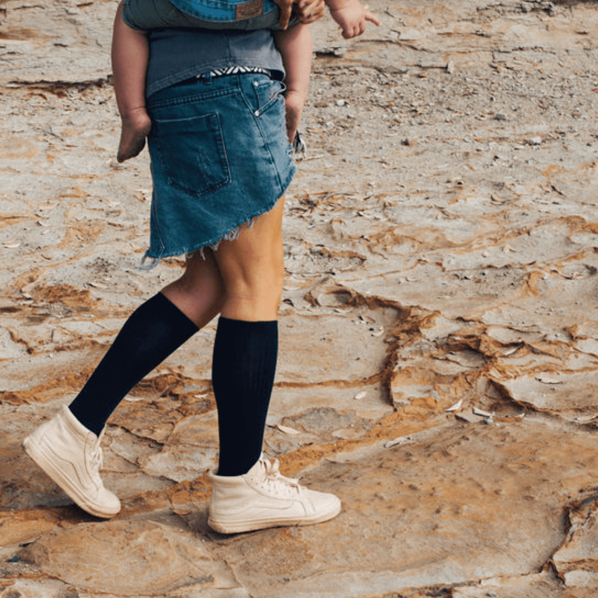 navy knee-high socks for women and children school aus