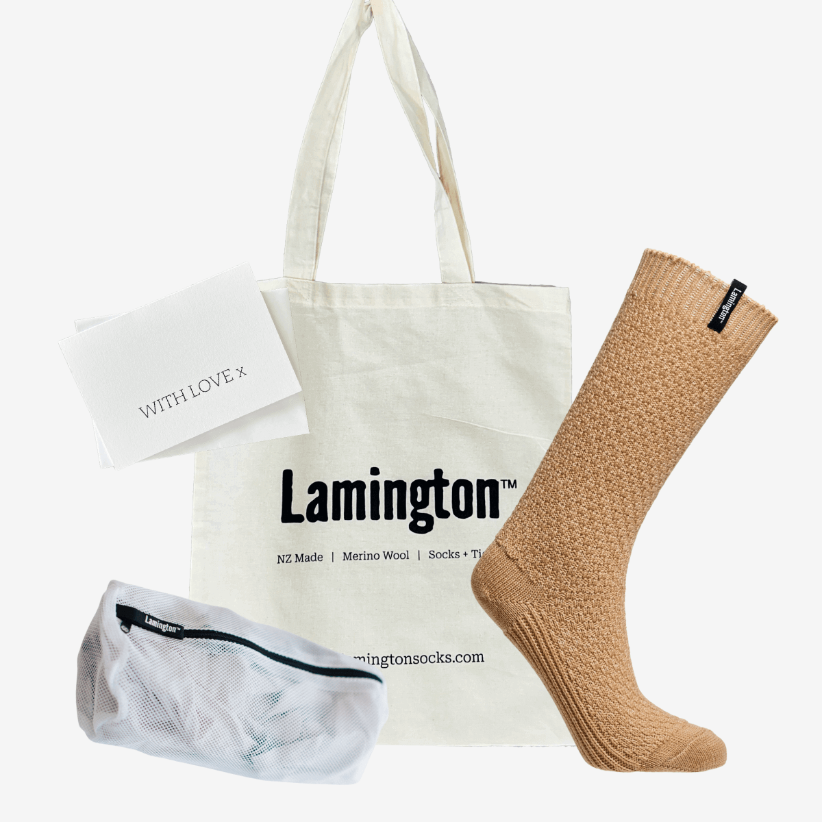 luxury 80% Merino Wool Sunday Socks with a Tote Bag and Laundry Bag
