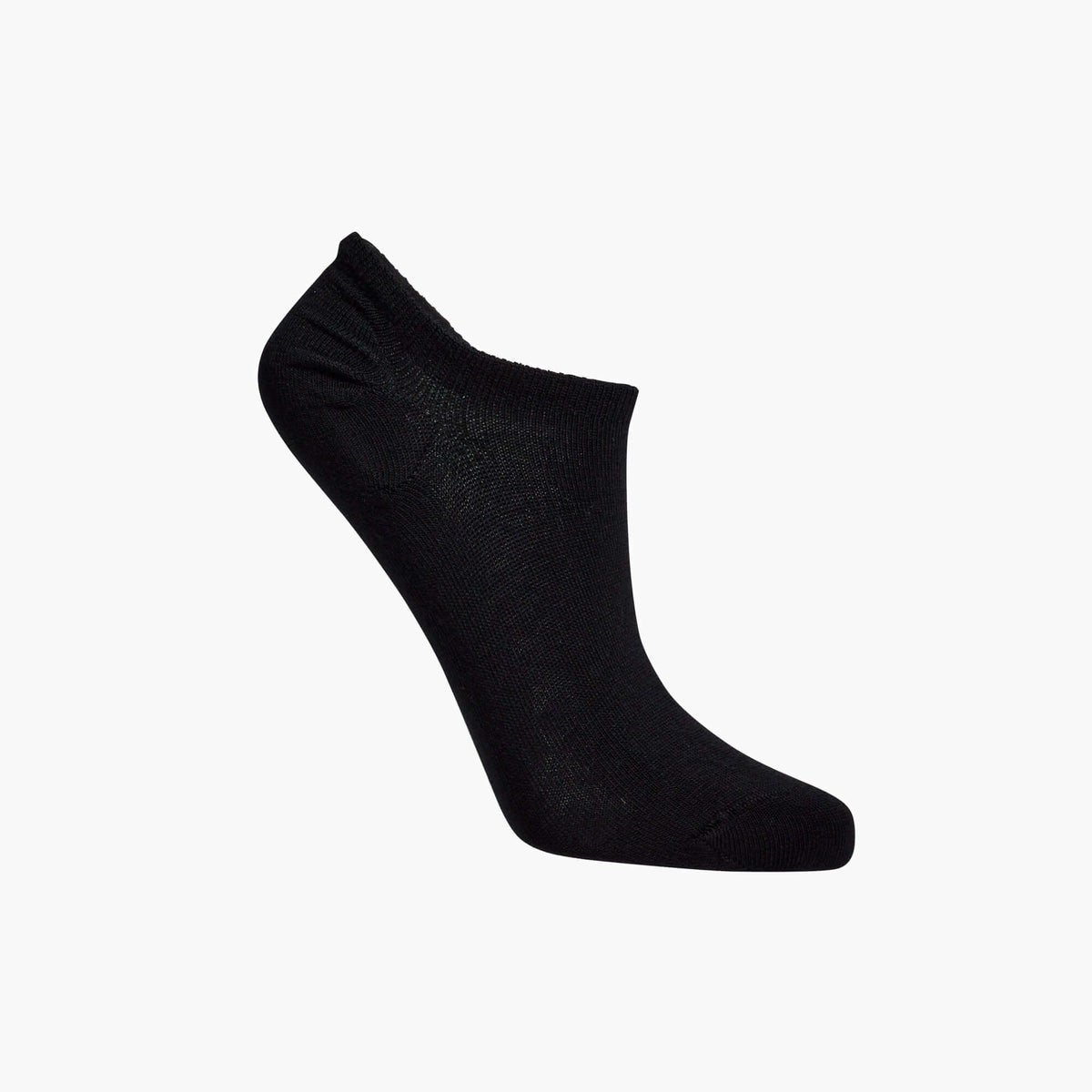 black merino wool sneaker socks for women 