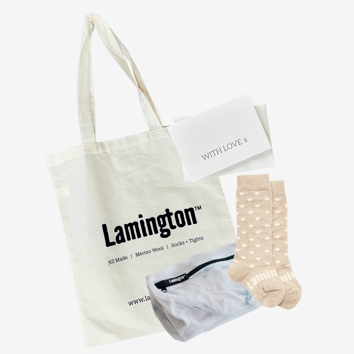 Baby Gift + Laundry Bag, Tote Bag & Card