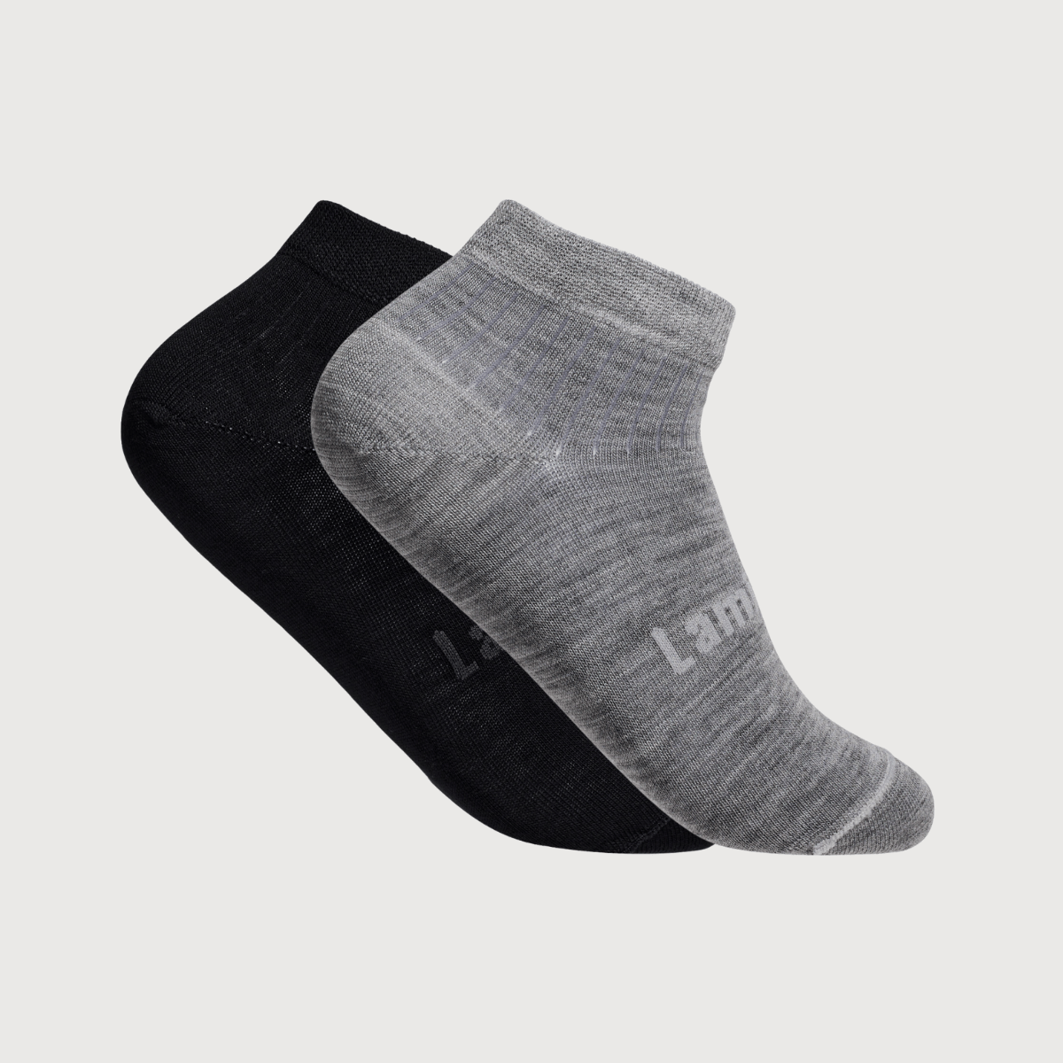Bundle of 3 or 5 pairs of mens merino wool ankle socks in grey or black aus