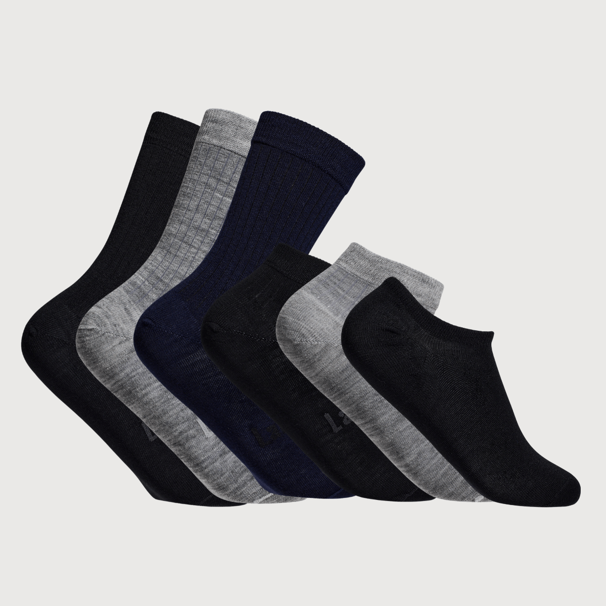set of a mix of 7 pairs of merino wool socks for men aus