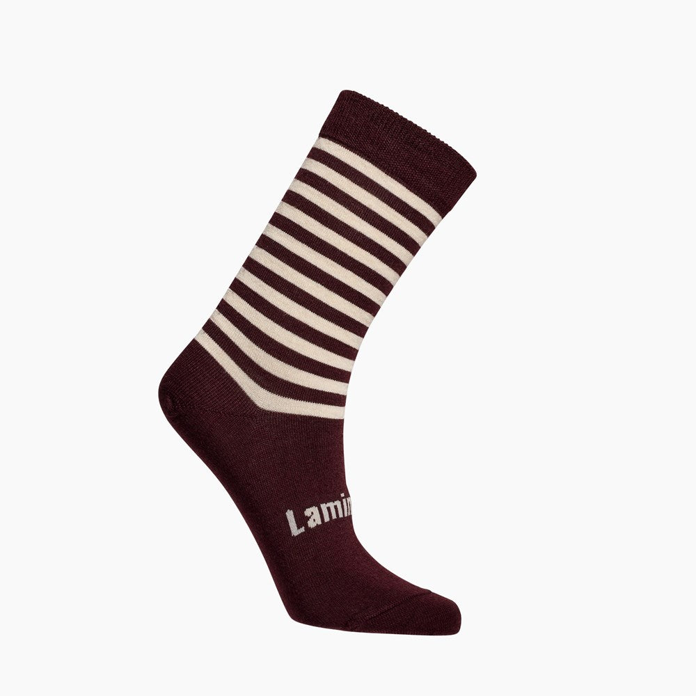 merino wool socks for women striped maroon beige crew aus