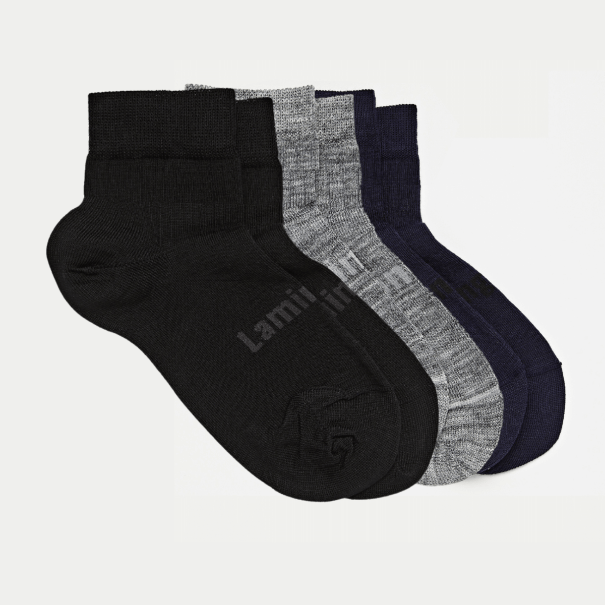 Merino Wool Plain Ankle Socks Child