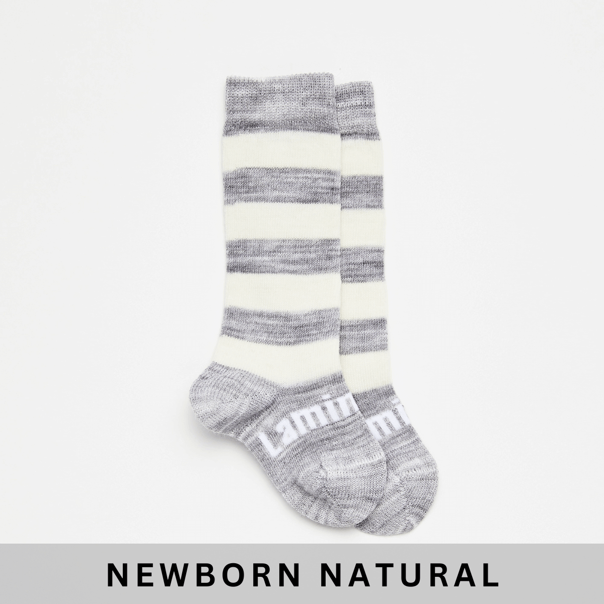 merino wool knee high baby socks grey striped aus
